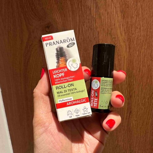 巴黎BC直邮PRANAROM普罗芳有机头疼舒缓滚珠精油5ml 放松舒缓