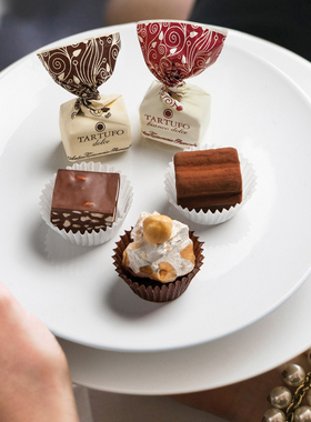 意大利进口休闲食品榛子/开心果/咖啡椰子松露巧克力袋装零食270g