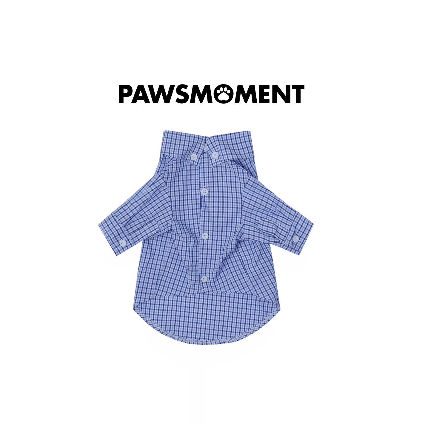 PAWSMOMENT·MIU风狗狗衬衫浅蓝色内搭春季新款雪纳瑞约克夏法斗