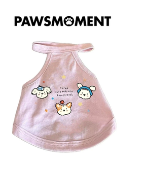 PAWSMOMENT宠物衣服挂脖新款薄款棉材质透气款猫咪狗狗衣服