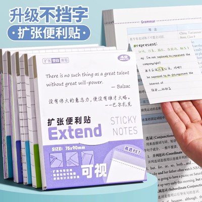 扩张便利贴不遮挡透明可折叠