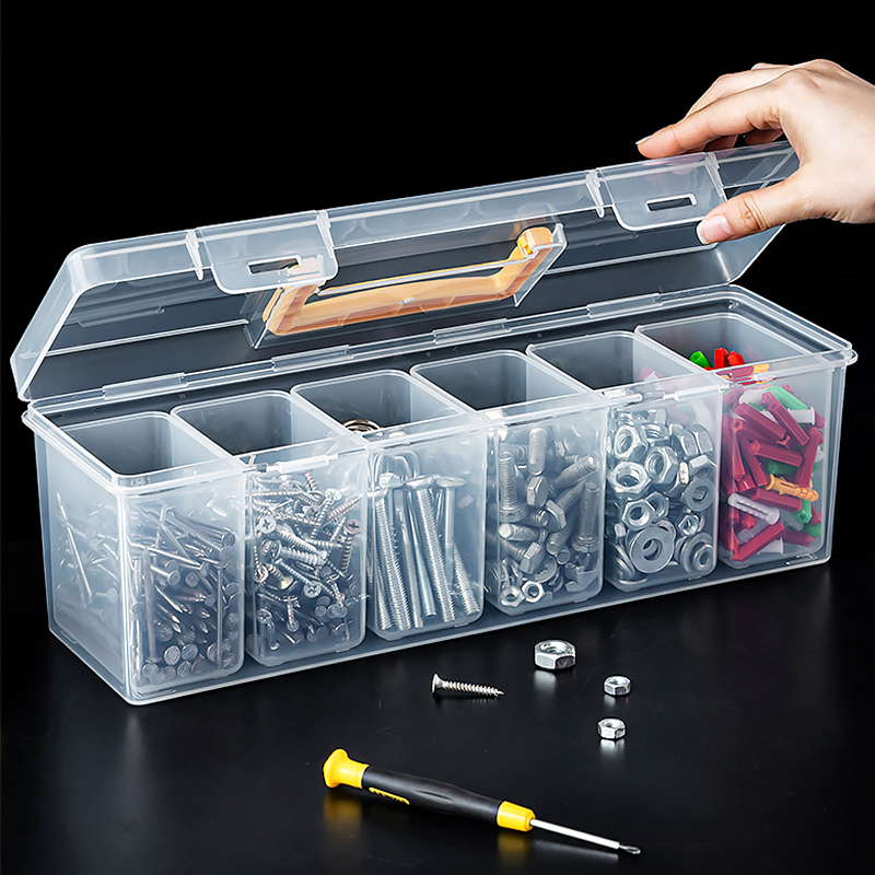 工具收纳箱透明防尘手提式