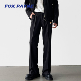 男高级感休闲通勤长裤 直筒微喇西裤 PAYNE小狐狸2026春季 英国FOX