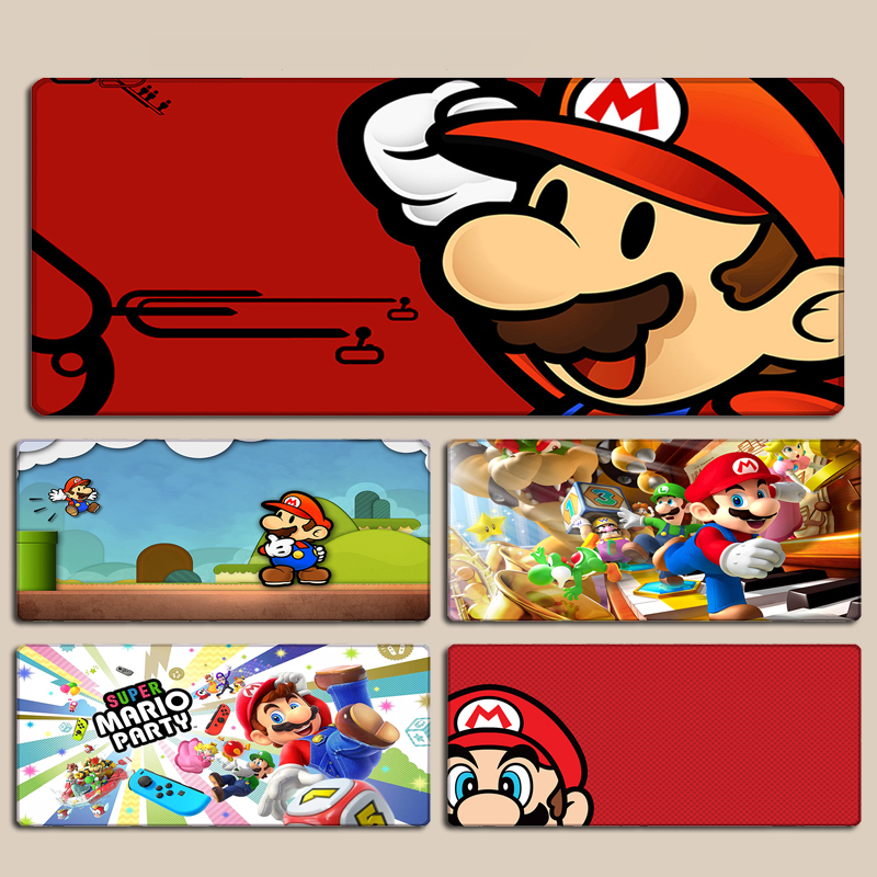 超级马里奥卡通鼠标垫超大号黑色
