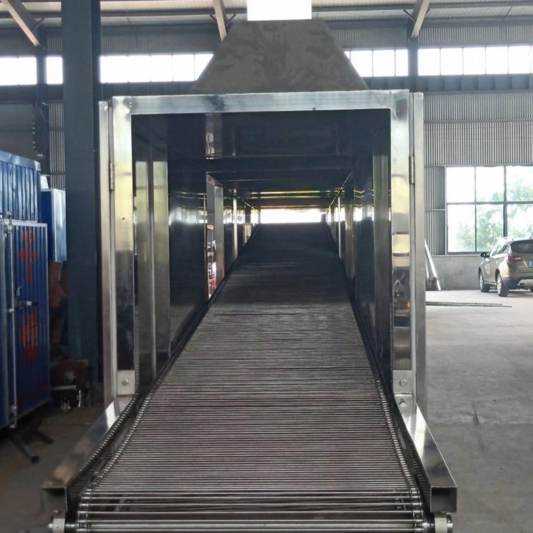 鑫烨多层连续式网带烘干机化工猫砂狗粮宠物食品果蔬烘干设备厂家