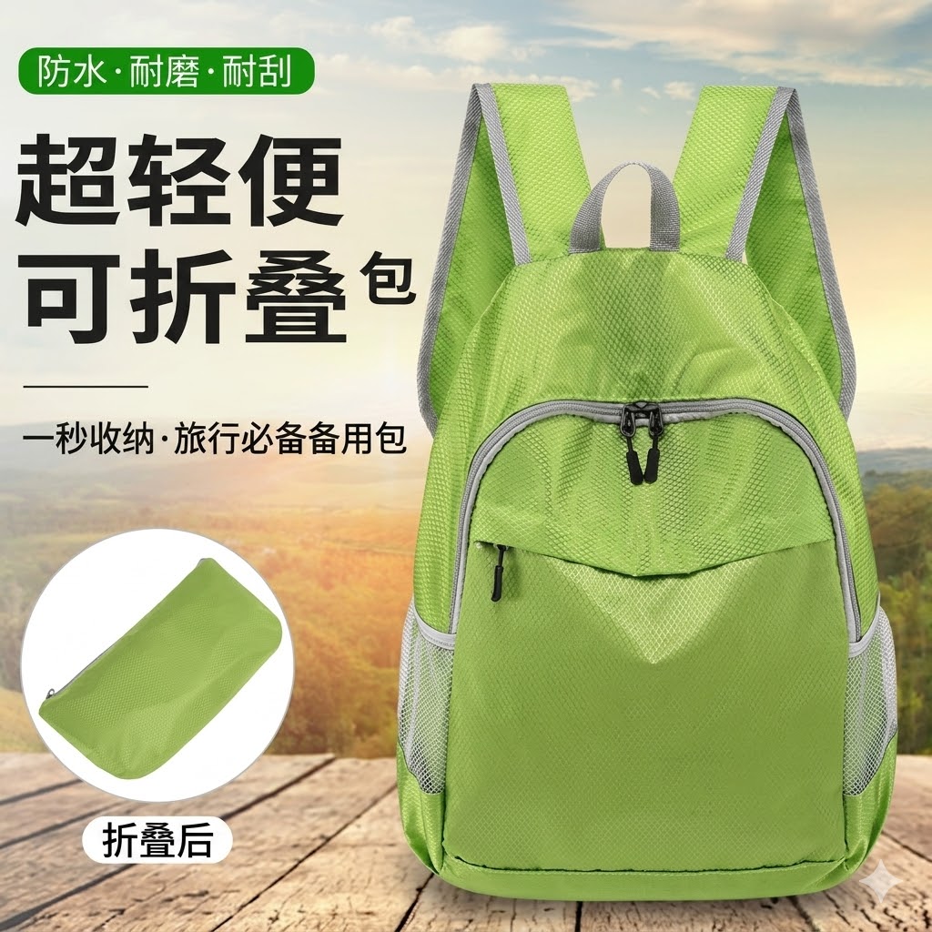 旅行背包男女户外双肩折叠超轻30