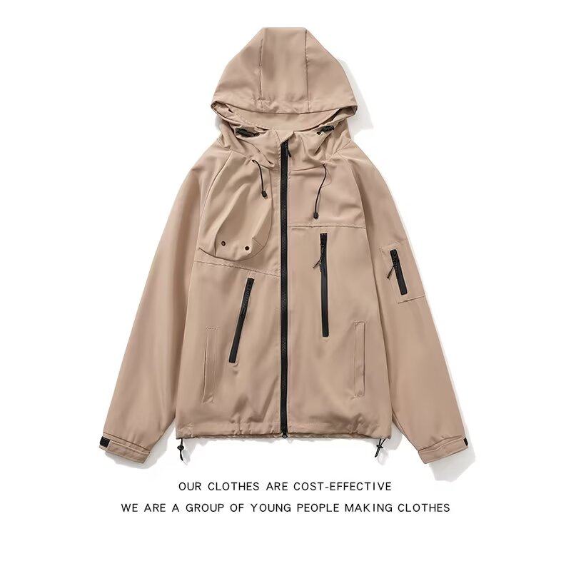 冲锋外套男春秋款情侣户外防风衣登山服女潮牌夹克男款上衣