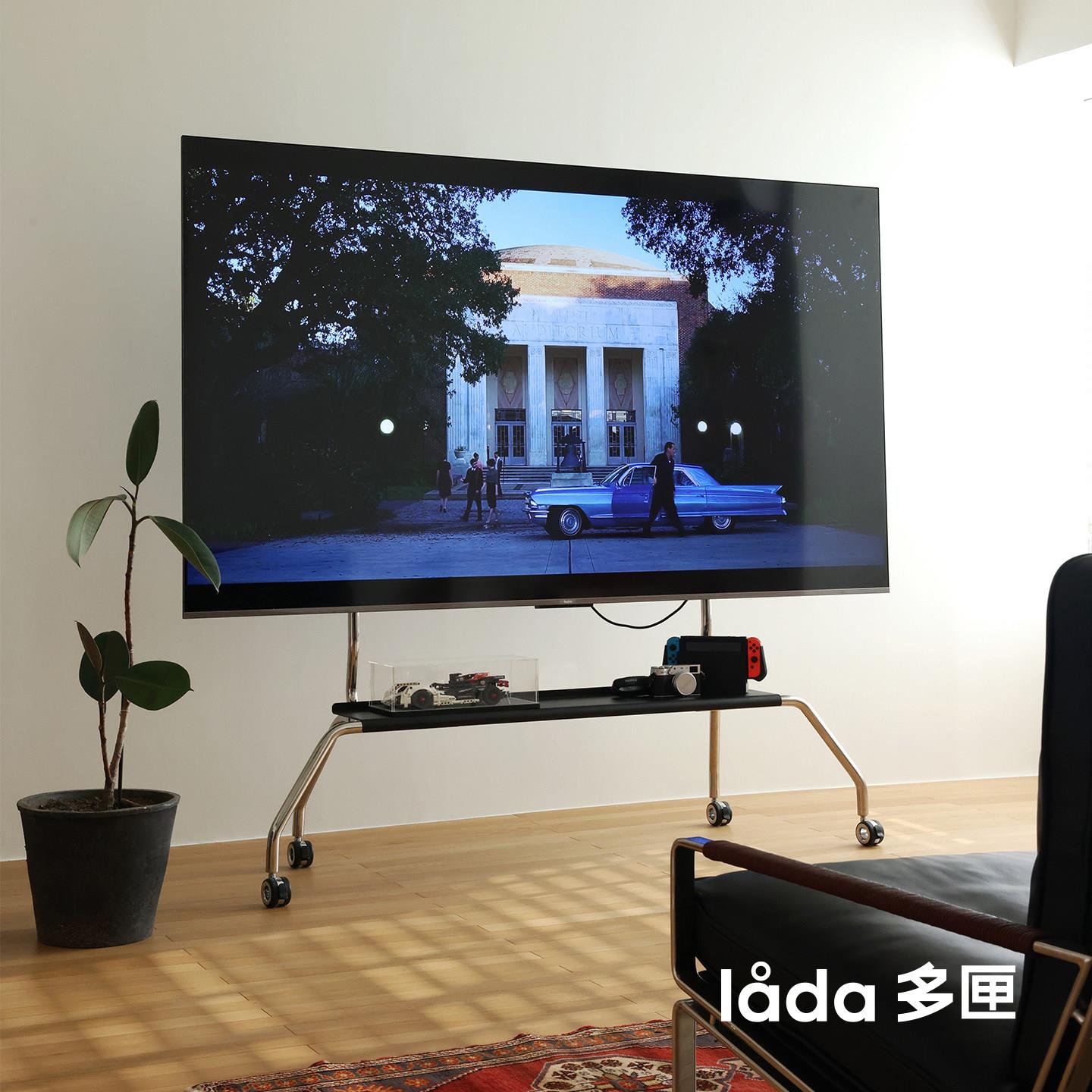 多匣lada 维克可移动电视机支架304不锈钢65寸75寸85寸落地挂架