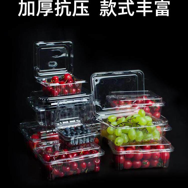 一斤装水果包装盒一次性打包盒子菠萝蜜冬枣盒透明塑料西梅樱桃盒
