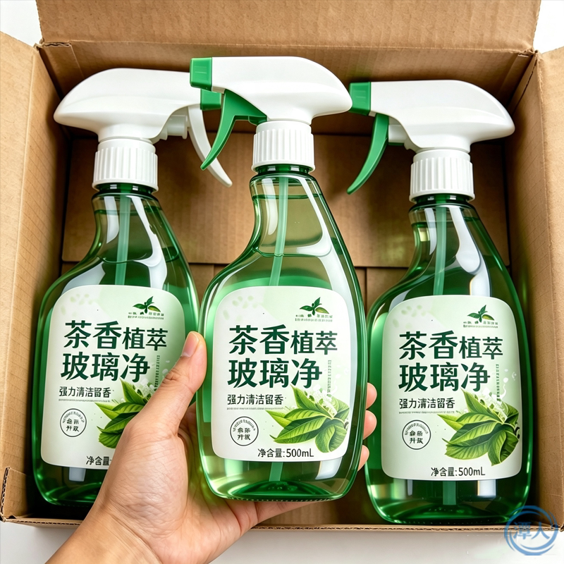 茶香玻璃清洁剂强力去污除垢浴室玻璃清洗剂家用神器窗户清洁神器