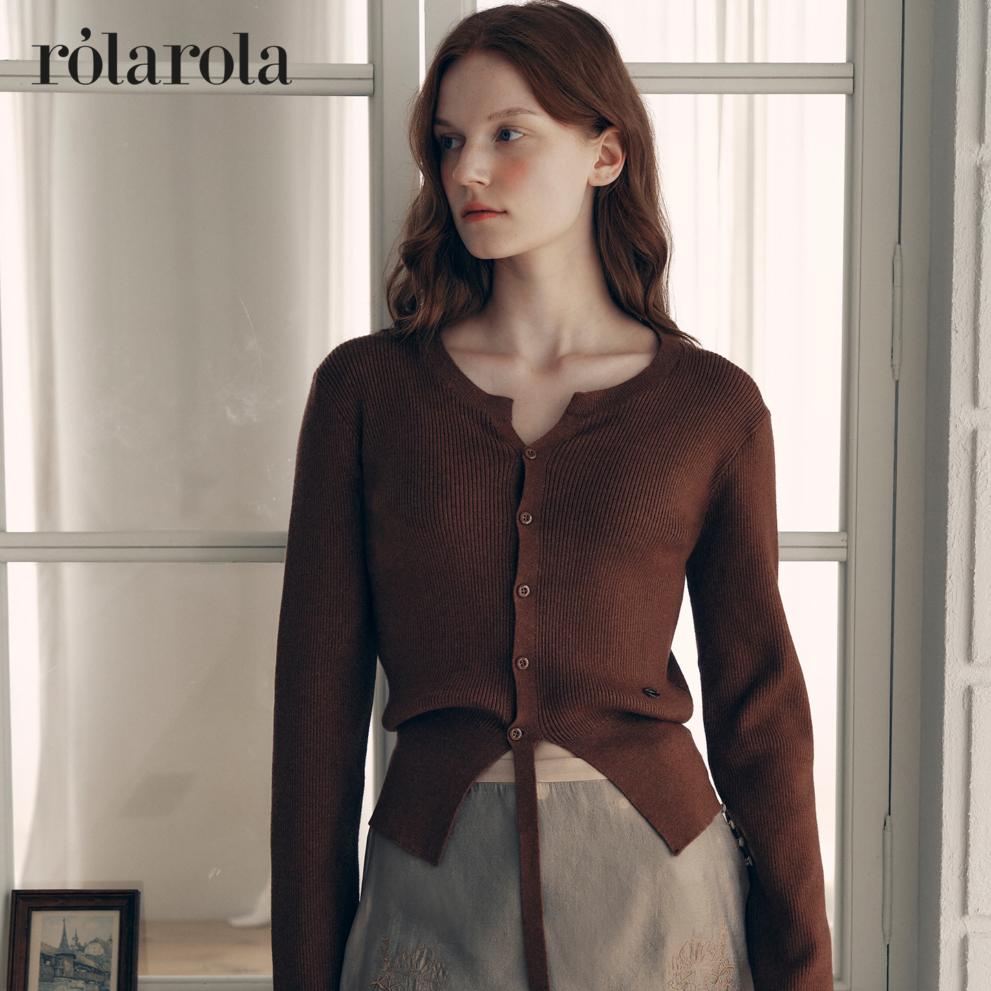 【张元英同款】rolarola针织开衫