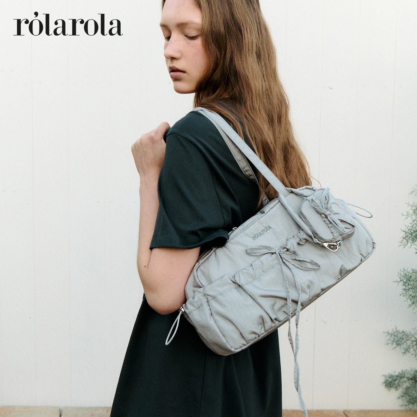 ROLAROLA25年夏季新款抽绳单肩包韩式轻便女生百搭休闲