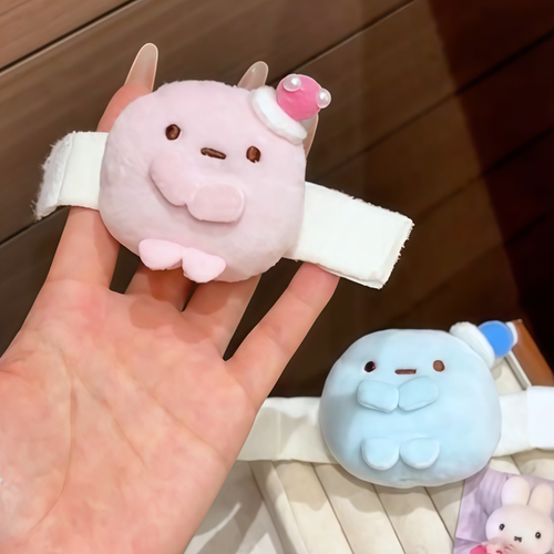 角落生物玩偶公仔团子肩带圆子卡通挂件钥匙扣日系毛绒娃娃治愈系