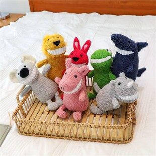 微笑大牙猪公仔八寸呲牙动物毛绒玩具婚礼互动礼品娃娃机