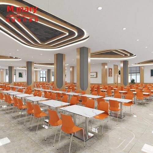 肯德基餐桌椅学校工厂公司食堂餐厅桌椅快餐小吃店桌椅四座桌椅