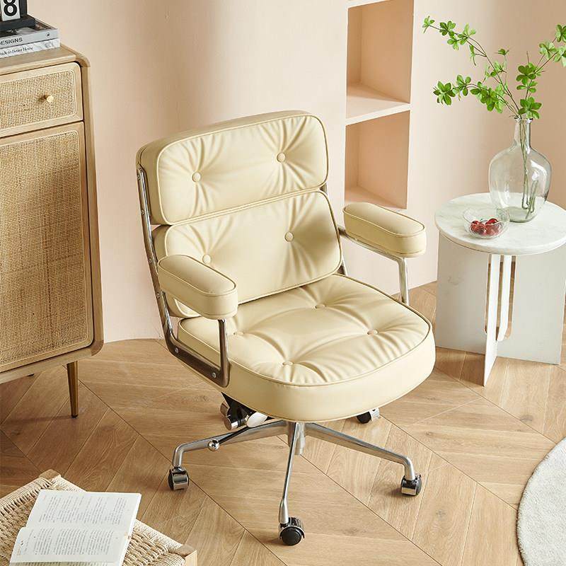 电脑椅家用舒适阿勒夫耶椅书房书桌椅转椅真皮办公椅椅子罗宾椅