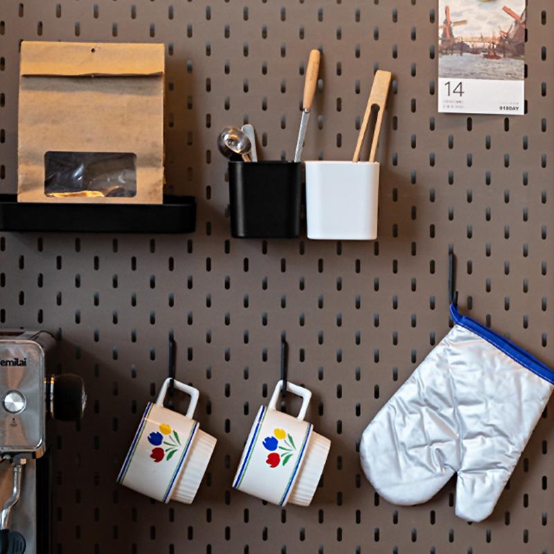 洞洞板配件源氏木语餐柜zhimu致木黑色挂钩收纳盒厨房置物架盒