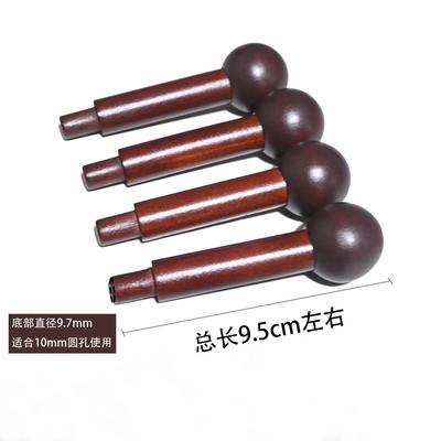 12mm10mm胡桃色清漆黑色实木洞洞板配件装饰火柴棒圆头球挂钩收纳