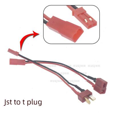 Jst到Xt60锂电池转换插头Jst到t插头到Jst公和母模型飞机适配器电