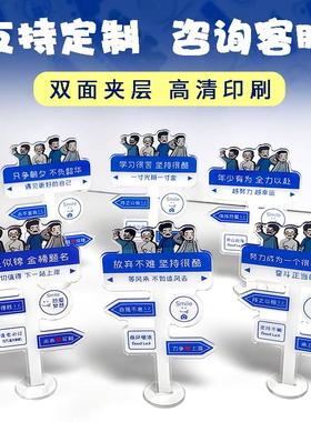 鲁迅亚克力立牌励志自律正能量桌面书桌学习装饰摆件学生支持定制