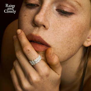 Rainy and Cloudy邱园｜兰花蕾丝戒指 兰花戒指 镂空复古蕾丝指环