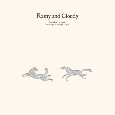 牧场之旅｜奔马AB款耳钉