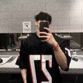 双层网眼透气百搭橄榄球服运动休闲半袖 PTOFF复古美式 夏季 T恤上衣