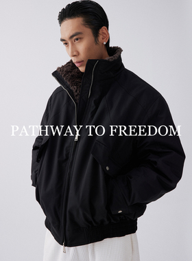 PTOFF【90白鸭绒】座山雕羽绒服绒毛领保暖高级痞帅加厚休闲外套