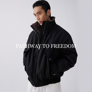 PTOFF【90白鸭绒】座山雕羽绒服绒毛领保暖高级痞帅加厚休闲外套