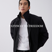 廓形美式 短款 机车服 立领三防夹克通勤冲锋上衣外套男装 PTOFF短款