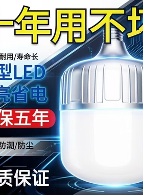 LED灯泡超亮节能省电护眼灯泡E27螺旋口卧室客厅工厂车间照明灯泡