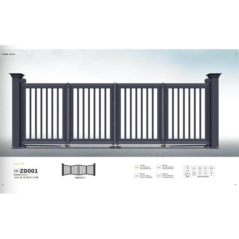 折叠悬浮门庭院电动折叠门厂家庭院别墅平移门折叠门铝合金庭院门