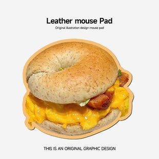 汉堡异形鼠标垫子女生高颜值办公室电脑防滑桌面垫学生宿舍滑鼠垫