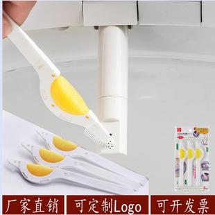 三支装 6070坐便器喷嘴清洁刷海绵刷创意缝隙刷自动马桶喷水管刷