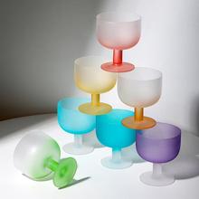 鸡尾酒杯糖果系列高颜值玻璃杯子彩虹家用创意水晶女生果酒甜品杯