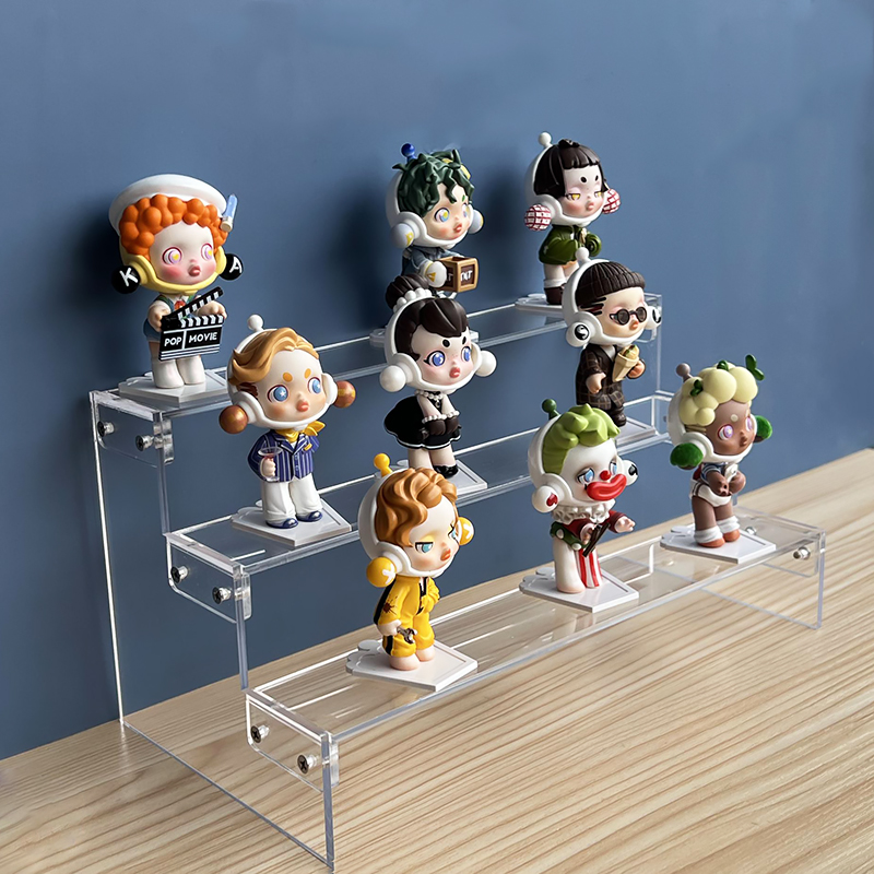 亚克力梯形盲盒手办展示架可定制