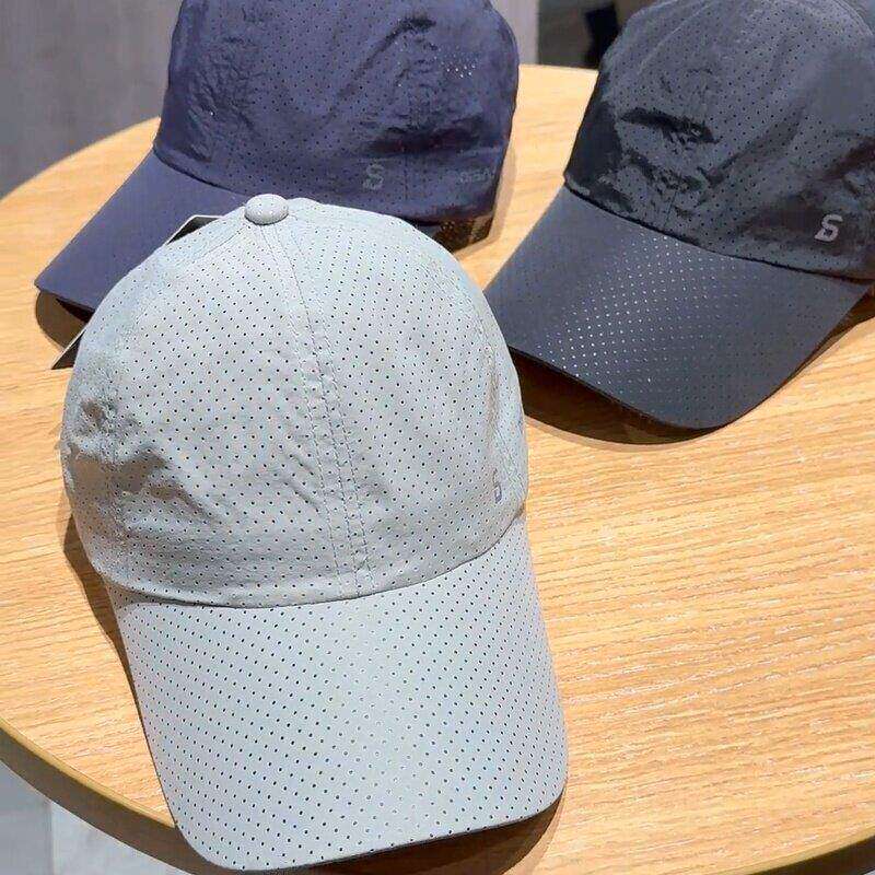 帽子男款中老年跑步速干 干帽抗UV遮阳透气鸭舌帽钓鱼防晒棒球帽