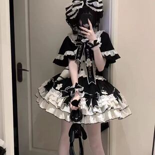 现货奶油裱花师斗篷lolita套装甜美可爱公主少女连衣裙华丽蓬蓬