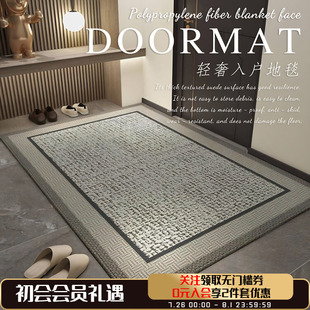 入户门地垫家用轻奢高级感入户大门口防滑脚垫子进门玄关耐脏地毯