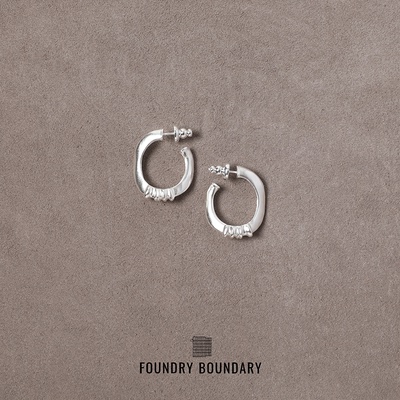 FOUNDRY BOUNDARY弧形耳环小