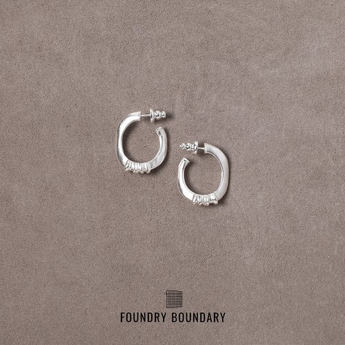 FOUNDRY BOUNDARY弧形耳环小