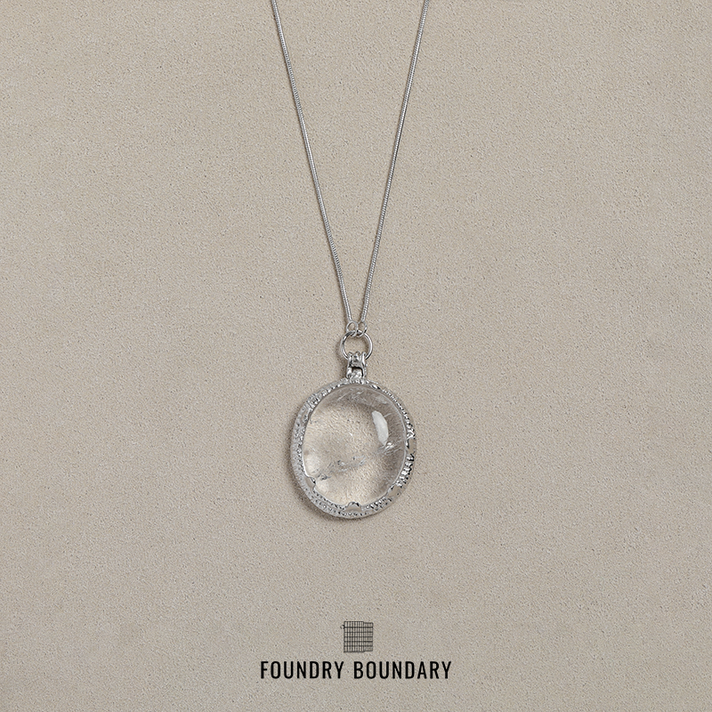 FOUNDRYBOUNDARY圆形冰片项链