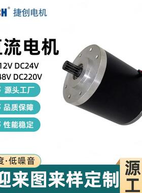 DC12VDC24V48V220V微型马达直流电机大功率推杆蜗杆钢管电机