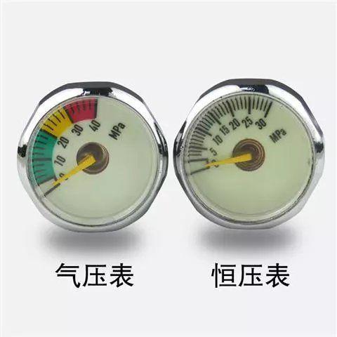 进口恒压表30mpa压力表高压气压表小表夜光表40map恒压阀双表