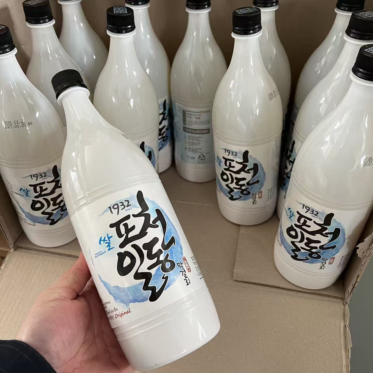 韩国进口一东玛格丽米酒1.2升抱川米酒二东米酒发酵韩式风味米酒