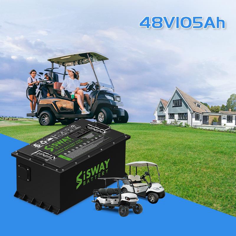 深圳工厂48v100ah高尔夫球车锂电池磷酸铁锂电池铅改锂动力电池组