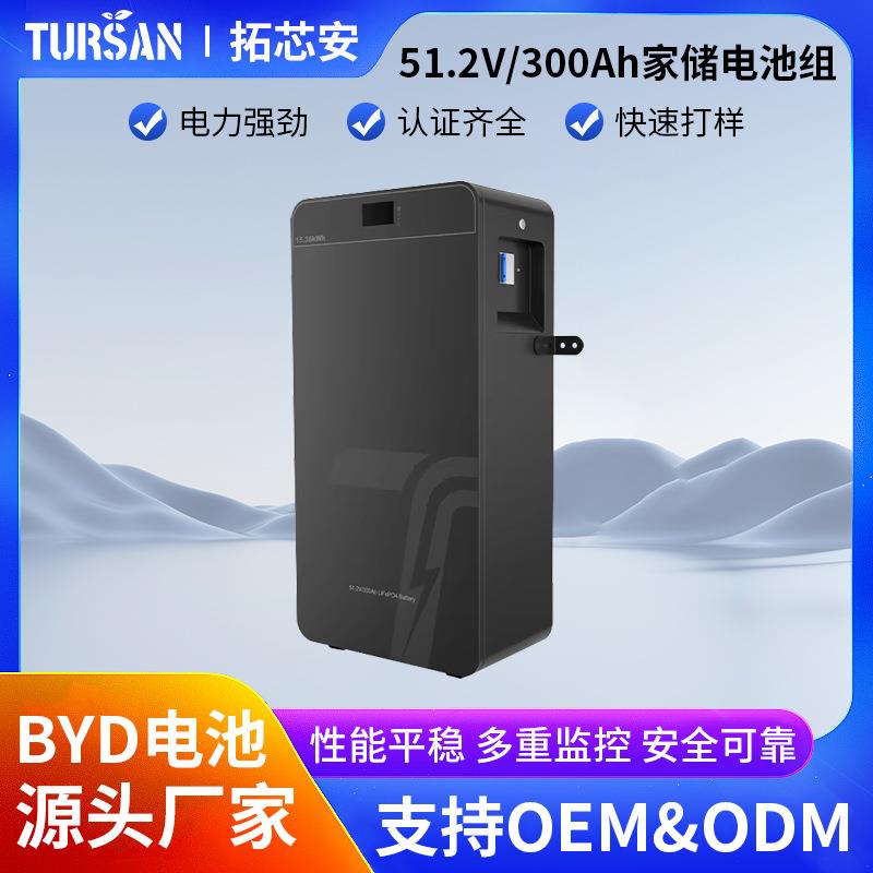 51.2V300Ah壁挂式家庭储能电池5kwh10Kwh磷酸铁锂蓄电池家储电池