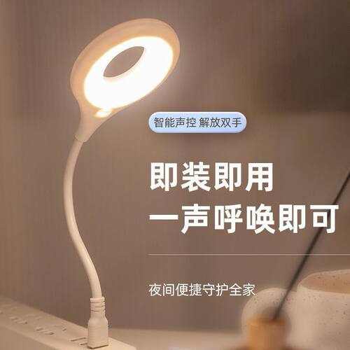 智能语音灯小夜灯USB感应