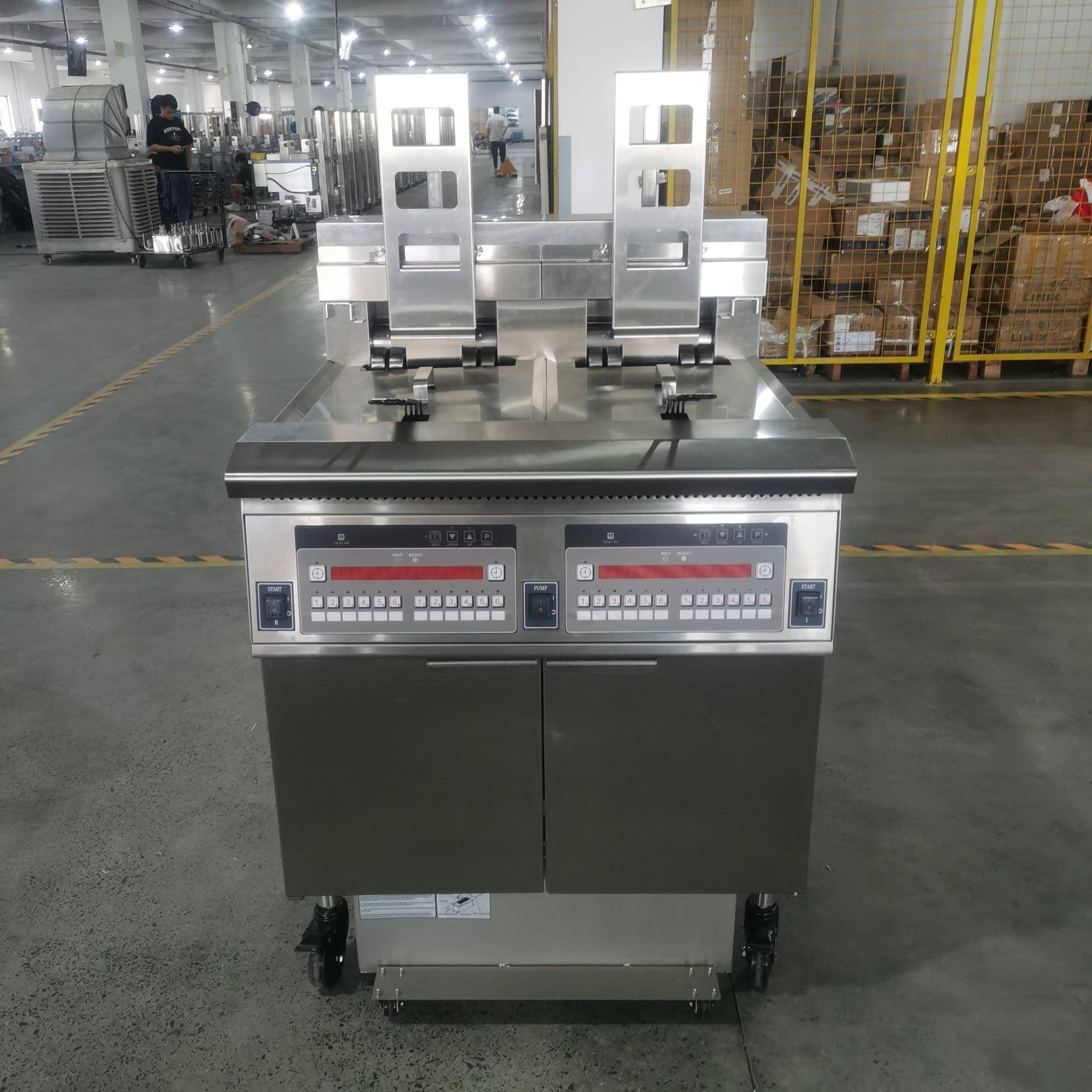 一喜OFE-H226可升降商用电热油炸锅可翻转扁管炸炉滤油
