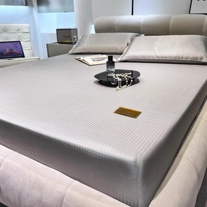 FUANINAIART冰丝凉席三件套床笠席子软面提花冰丝凉席可机洗